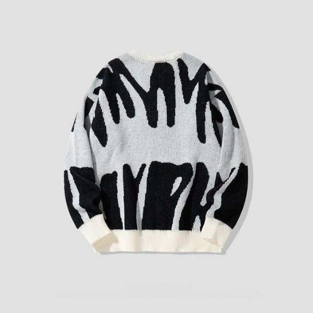 Trui met Gedurfd Abstract Patroon - Tobias