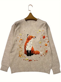 Trendy Trui met Vossenprint - Elisanne