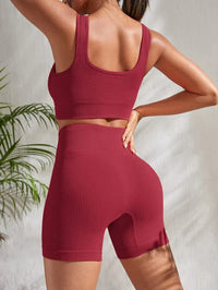 Tweedelige Dames Fitnessset met Shorts en Top - Sienna