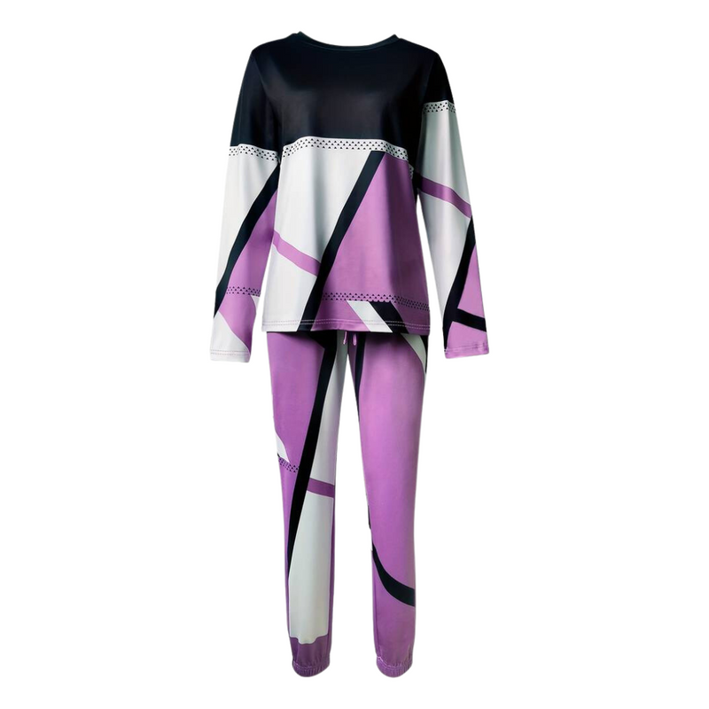 2-delig Set met O-hals en Lange Broek - Sophie
