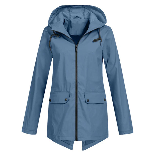 Trendy Dames Regenjas met Capuchon - Liora