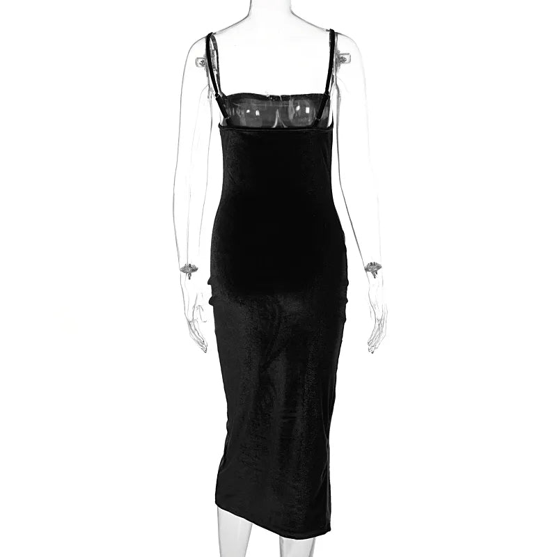 Vardi Dante™ Nora Maxi-Jurk | Fluweel & Stijlvol