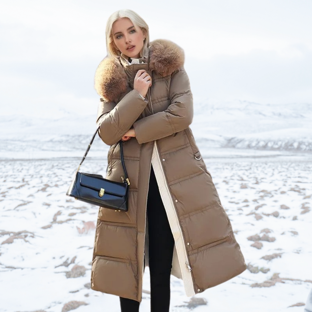 Luxe Faux Fur Winterjas voor Vrouwen - Amara