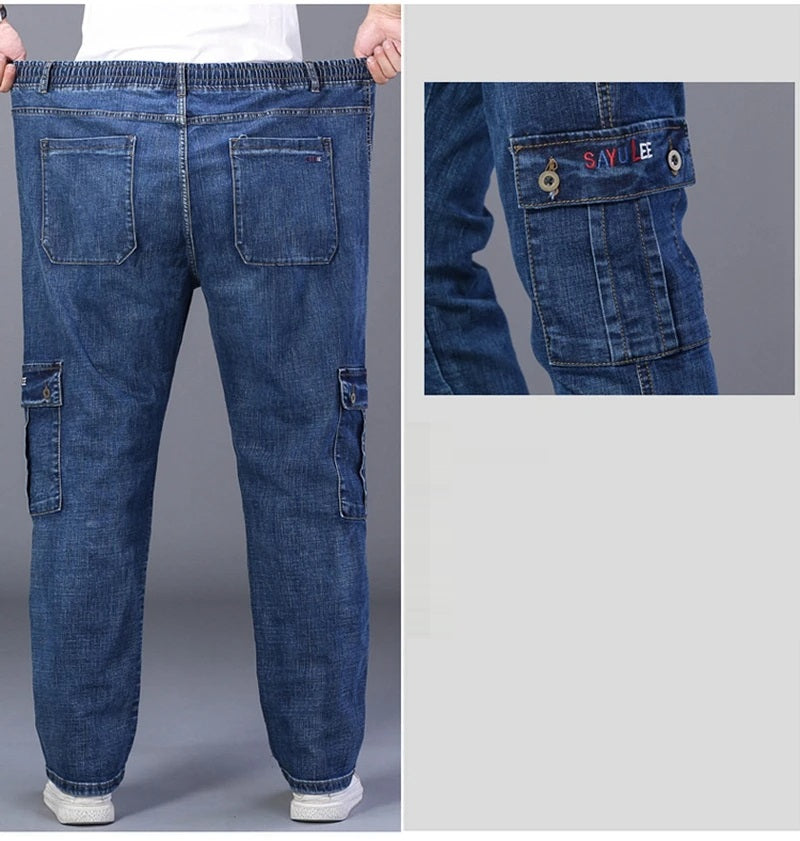 Vardi Dante™ zimowe jeansy | Ciepłe dżinsy plus size z wieloma kieszeniami