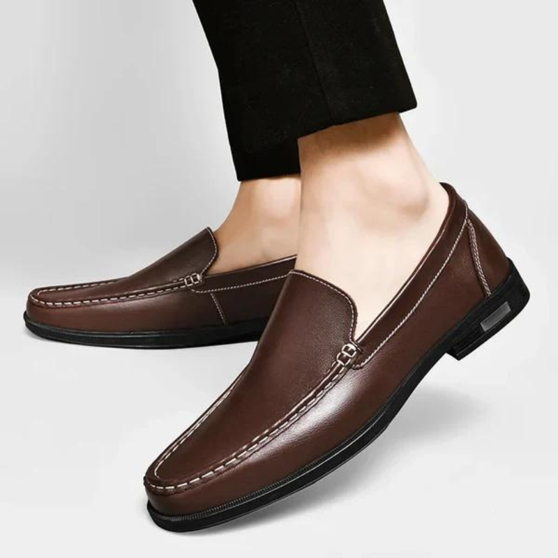 Italiaanse loafers van echt leer - Emilio