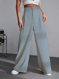 Luxe Effen Broek Met Wijde Pijpen - Lana