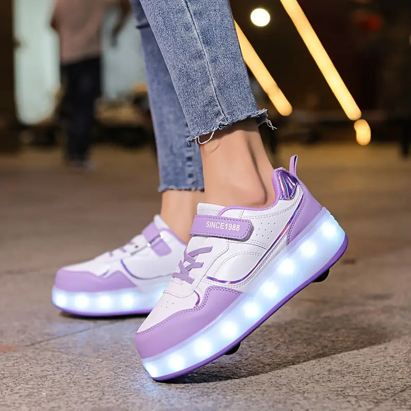Glijd in Stijl met Velo – Sneakers met Wieltjes en Lichtgevende Zolen
