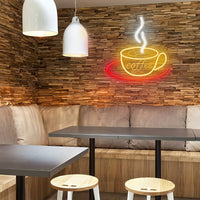 Neon Koffielamp voor Wanddecoratie - Nina