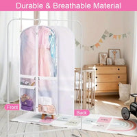 Składane torby na odzież duńską z kieszenią na akcesoria – zestaw 5 sztuk (1+1 GRATIS)