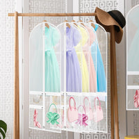 Składane torby na odzież duńską z kieszenią na akcesoria – zestaw 5 sztuk (1+1 GRATIS)