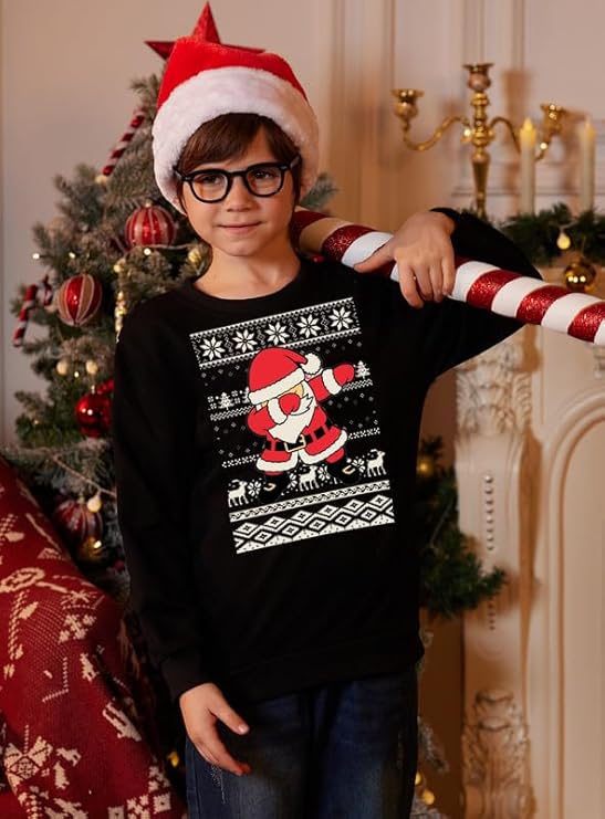 Kinder Kersttrui met Kerstman - SantaSnug