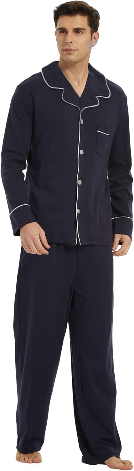 Comfortabele Katoenen Heren Pyjama - Leo