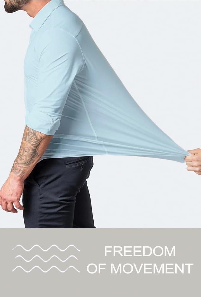 Kreukvrij Slim Fit Overhemd voor Heren - David