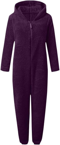 Sherpa Fuzzy Onesie met Capuchon - CozyCat