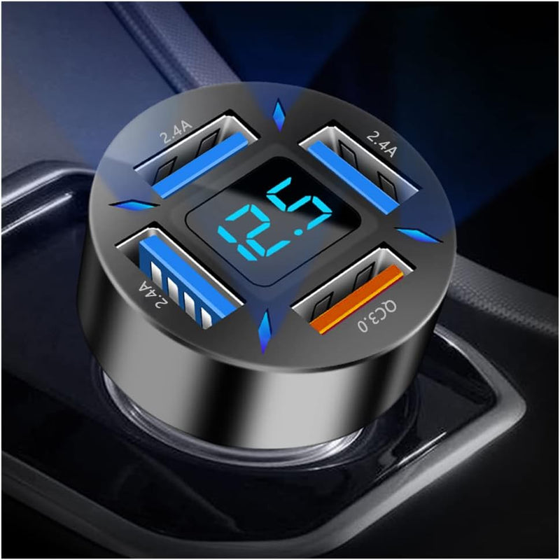 Autolader 66W Super Snelladen met USB PD & QC 3.0 – Universeel voor 12-24V Sigarettenaansteker