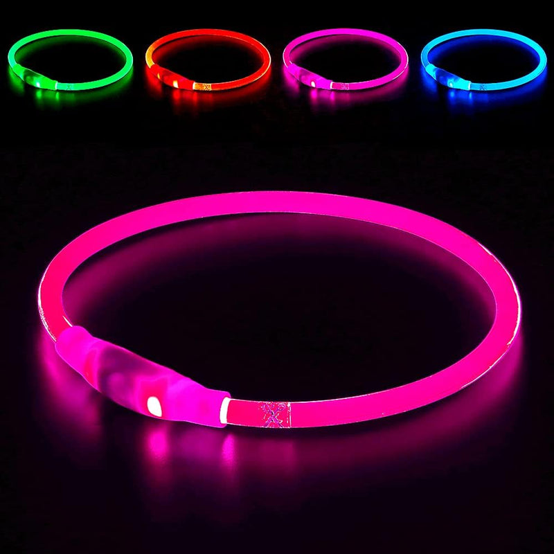 GlowSafe LED Hondenhalsband – Oplaadbaar USB Veiligheidslicht