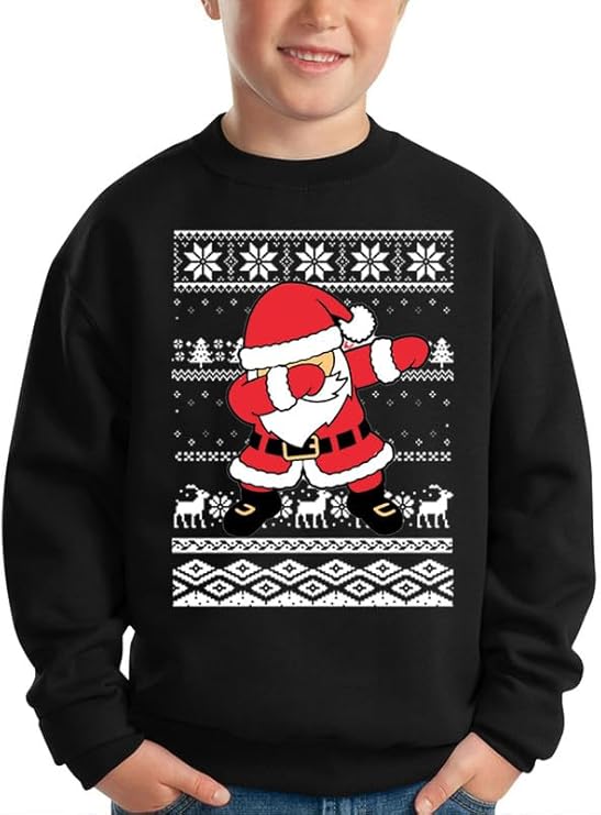 Kinder Kersttrui met Kerstman - SantaSnug