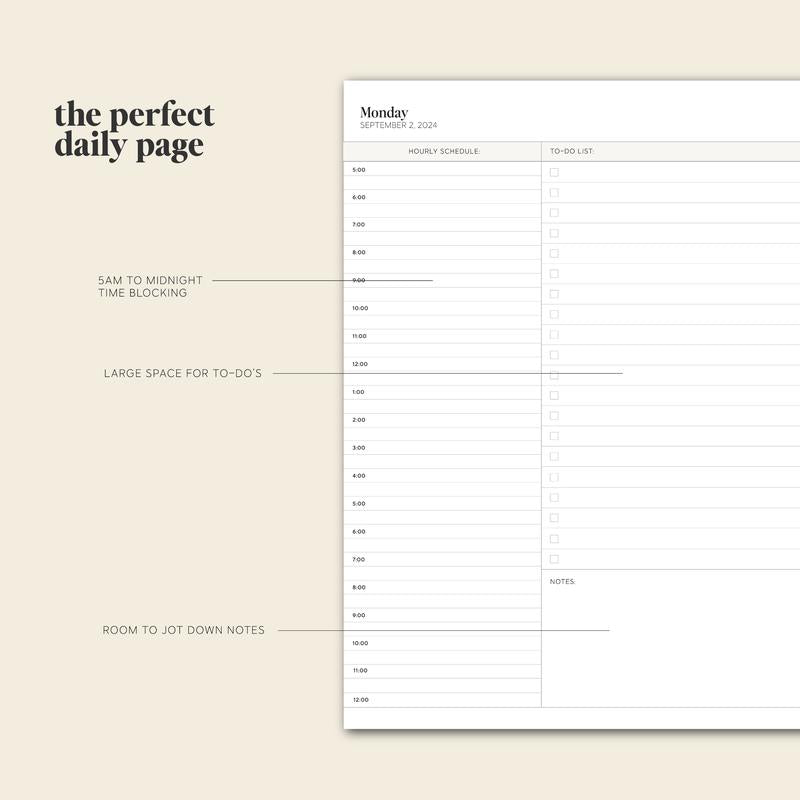 Dagelijkse Planner 24-25 - PlanEase