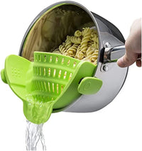 Silicone Clip-On Zeef – Hittebestendig Vergiet voor Pasta & Groenten