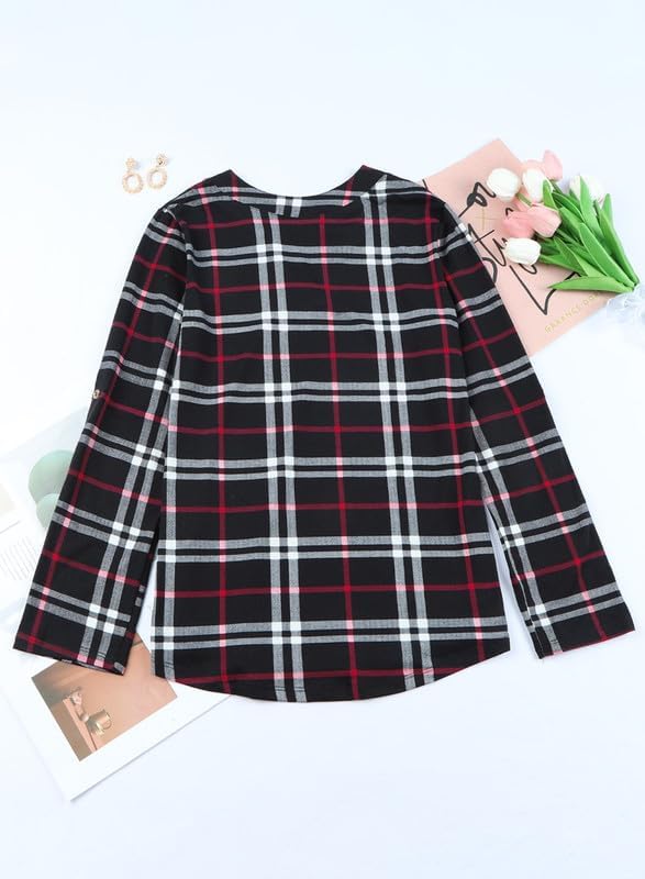 Stijlvolle Casual Geruite Damesblouse - Lara