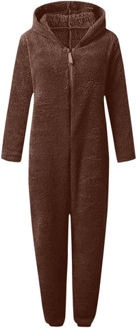 Sherpa Fuzzy Onesie met Capuchon - CozyCat