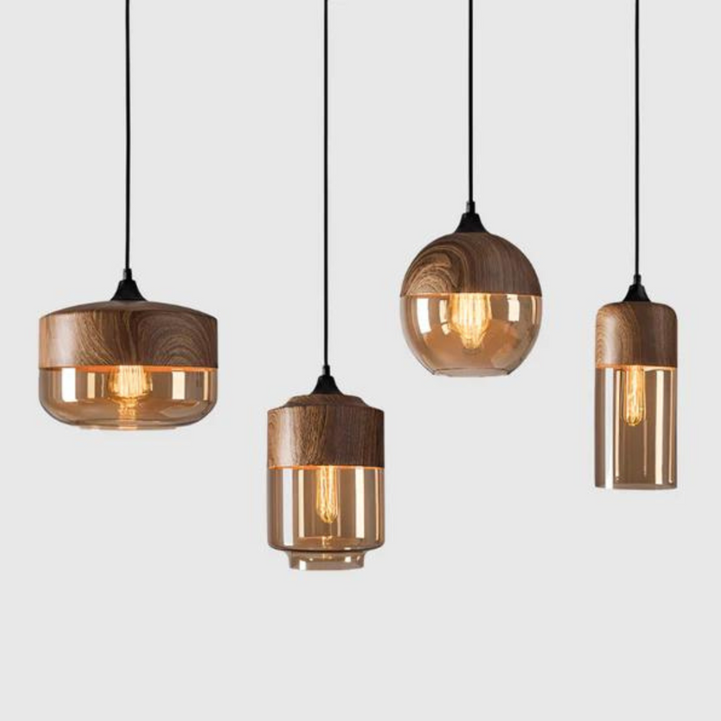 Stijlvolle Scandinavische Houten Plafondlamp - NordLuna