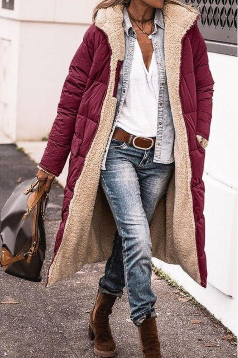 Trendy Dubbelzijdige Dames Winterjas - Sofia