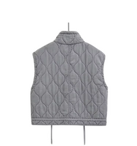 Grijze Mouwloze Katoenen Bodywarmer – Thalia