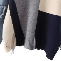Vrolijke Patchwork Sweater voor Dames - Liora