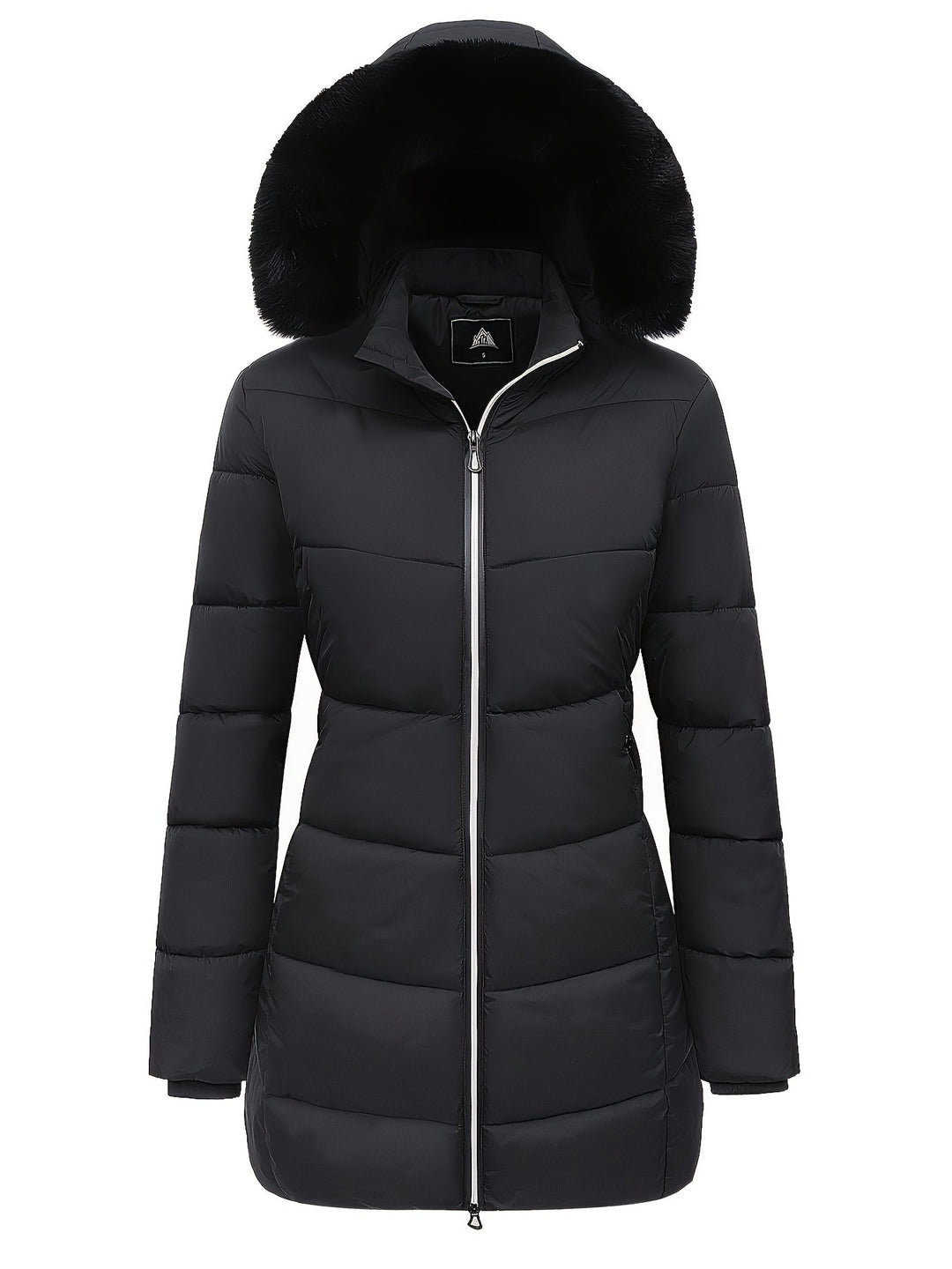 Warme Puffy Jas met Stijlvolle Details - Evelyne