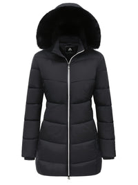 Warme Puffy Jas met Stijlvolle Details - Evelyne