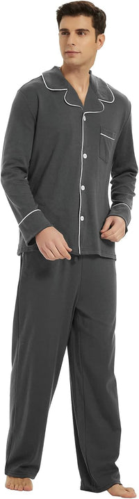 Comfortabele Katoenen Heren Pyjama - Leo