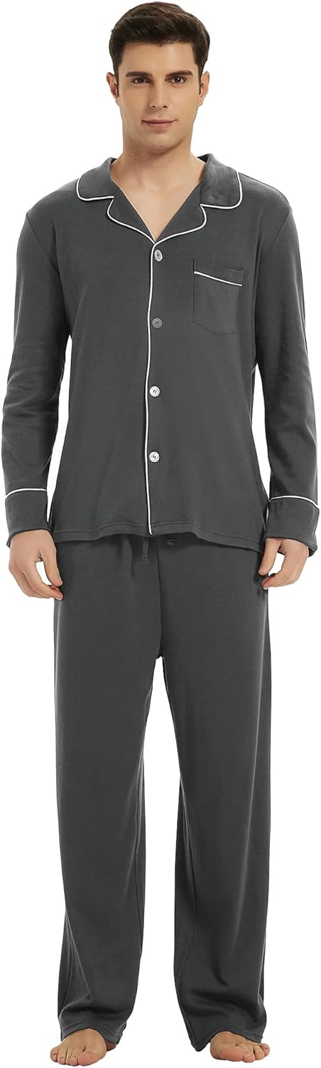 Comfortabele Katoenen Heren Pyjama - Leo