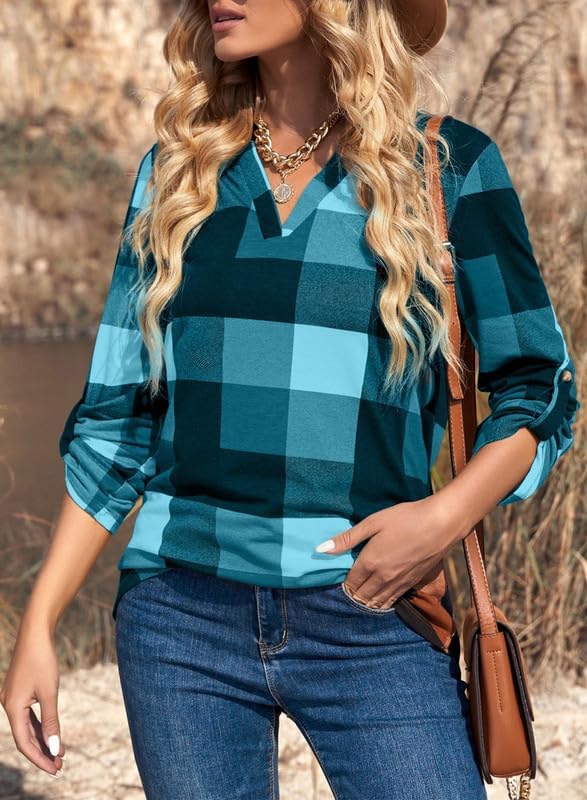 Stijlvolle Casual Geruite Damesblouse - Lara