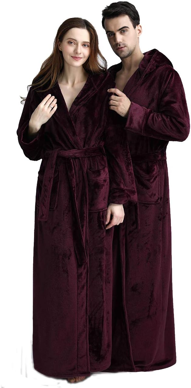 Fluffy Fleece Badjas met Capuchon - CozyFluff