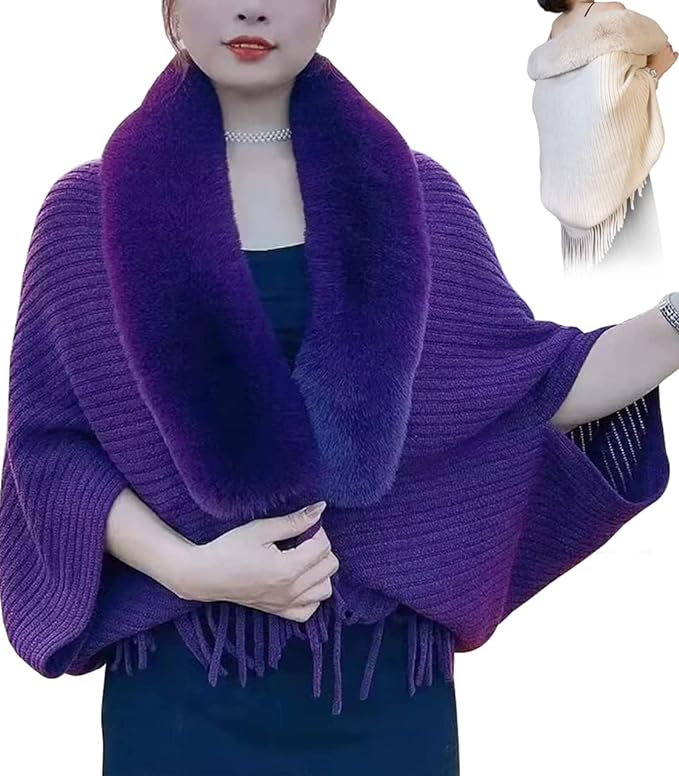 Damesvest Louise – Met Luxueuze Faux Fur Kraag | One Size
