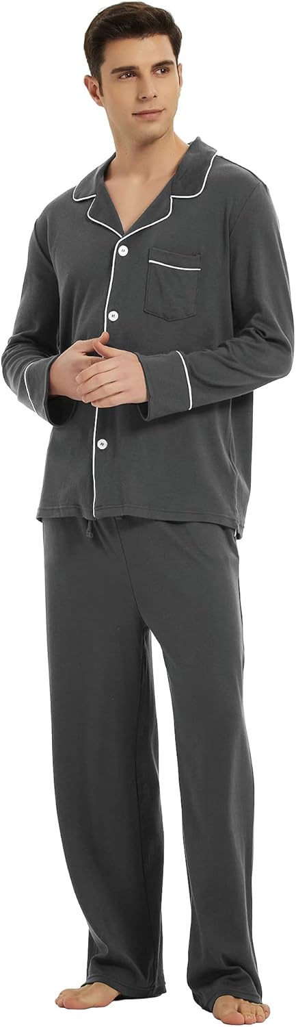 Comfortabele Katoenen Heren Pyjama - Leo