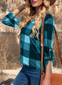 Stijlvolle Casual Geruite Damesblouse - Lara
