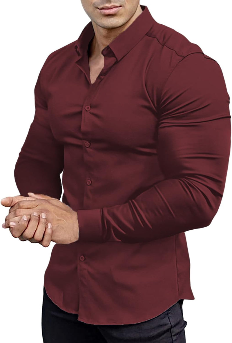 Kreukvrij Slim Fit Overhemd voor Heren - David