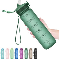900ml Motivational Waterfles met Rietje
