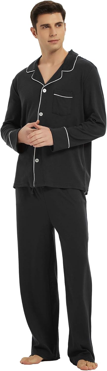 Comfortabele Katoenen Heren Pyjama - Leo
