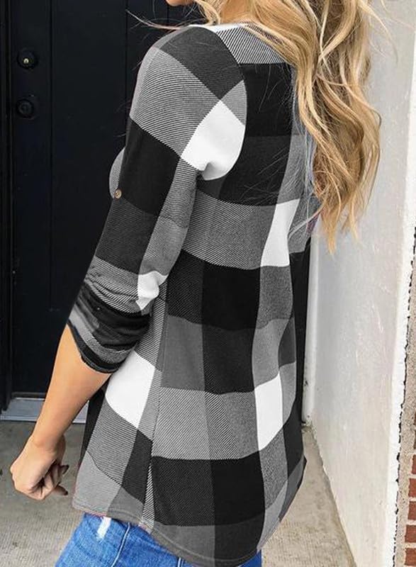 Stijlvolle Casual Geruite Damesblouse - Lara