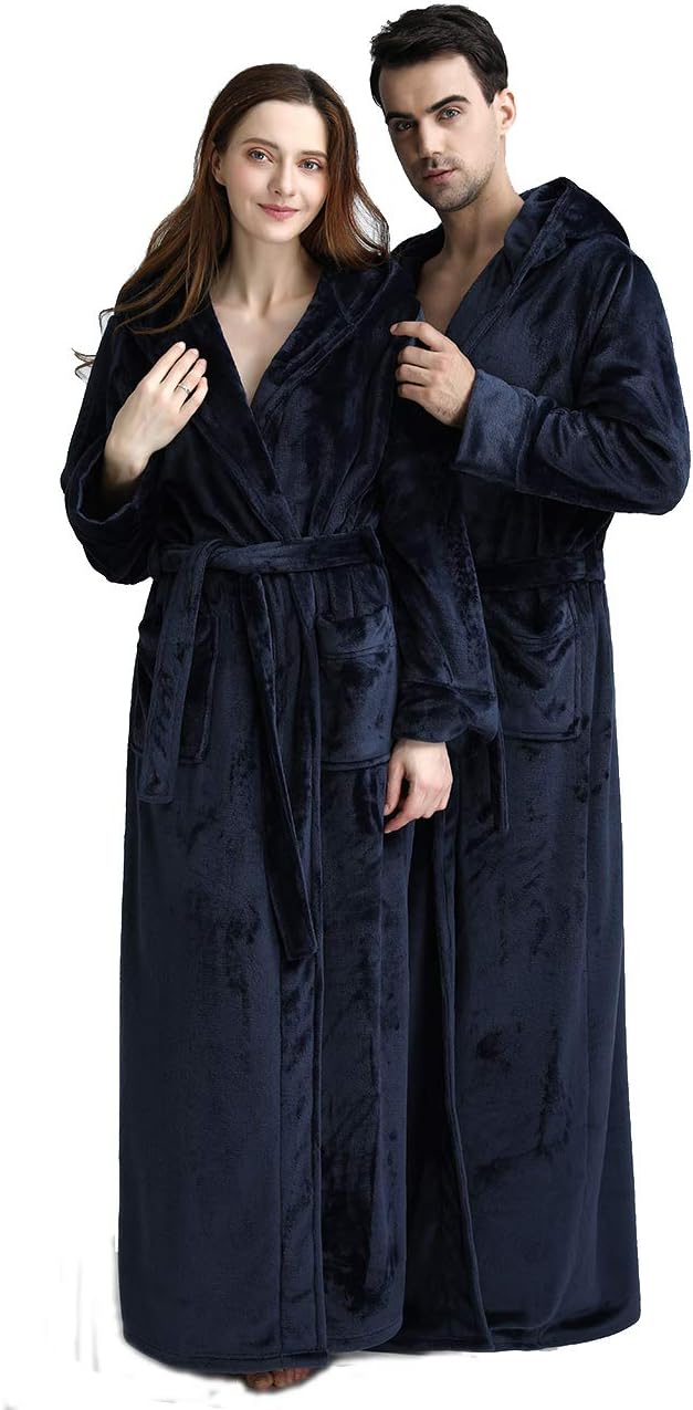 Fluffy Fleece Badjas met Capuchon - CozyFluff