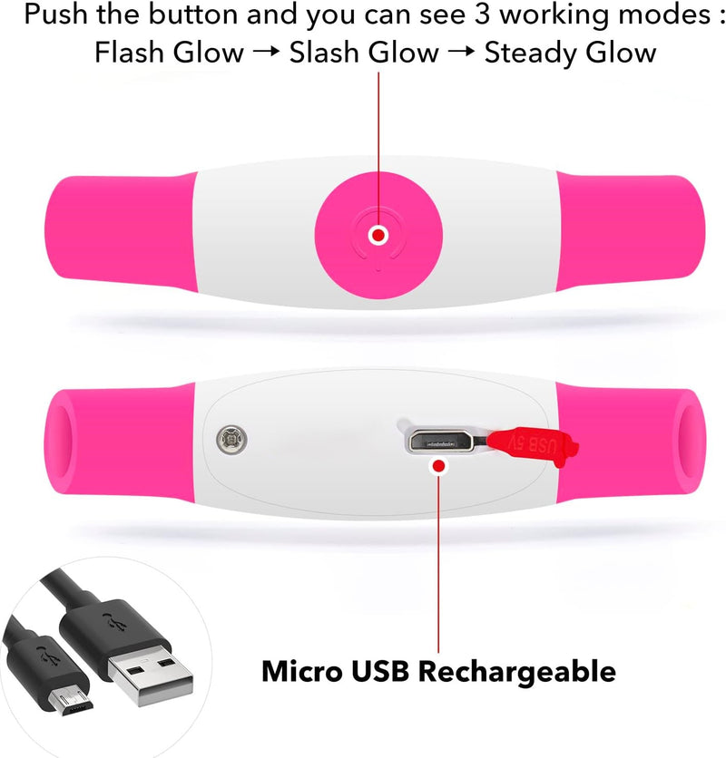 GlowSafe LED Hondenhalsband – Oplaadbaar USB Veiligheidslicht