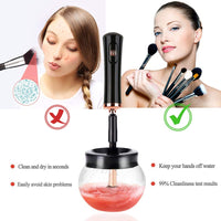 Snel Droogbare Elektrische Make-up Kwastenreiniger – Schoon & Direct Gebruiksklaar!