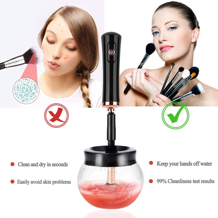 Snel Droogbare Elektrische Make-up Kwastenreiniger – Schoon & Direct Gebruiksklaar!