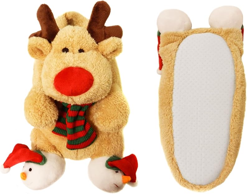 Warme Kerst Eland Sloffen - Rudolf