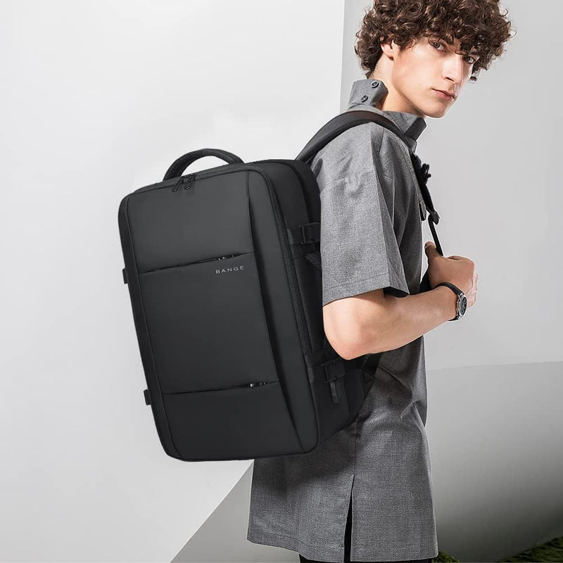 Uitbreidbare 26–45L Waterdichte Reisrugzak met Laptopvak & Zijhandvat