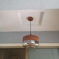 Stijlvolle Scandinavische Houten Plafondlamp - NordLuna
