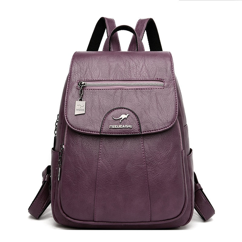 Luxe Leren Dames Rugtas - Isolde